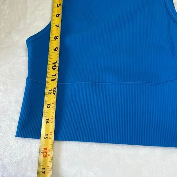 Lululemon Blue Power Pivot Rib Tank 2 Women Athletic - Picture 5 of 5